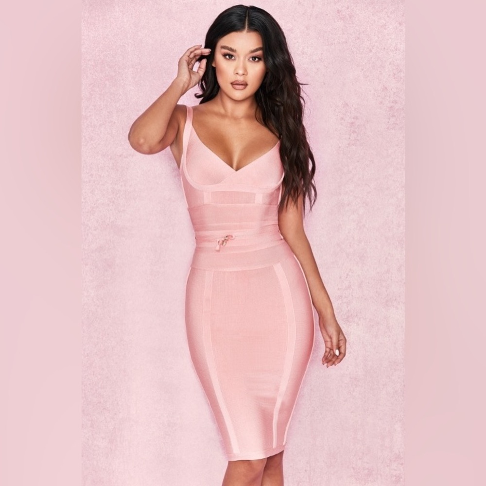 House of CB Belice blush dress size L